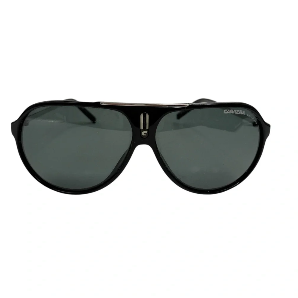 Carrera Hot/S Pilot Black Aviator shield polarized gradient lenses with logo